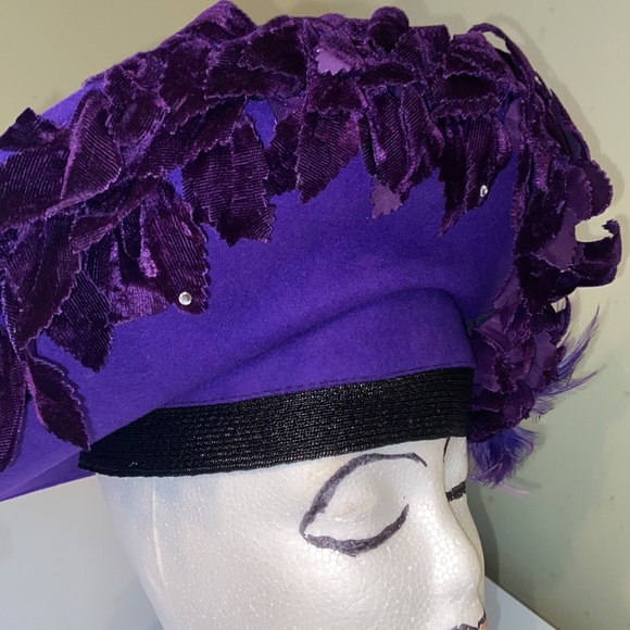 Gorgeous Dark Purple Jack McConnell Dress Hat main image 7